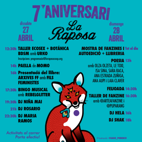 7è aniversari LA RAPOSA